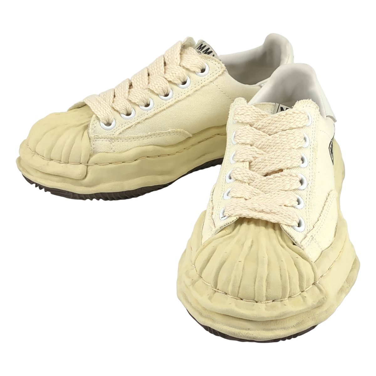 【美品】 Maison MIHARA YASUHIRO / メゾンミハラヤスヒロ | BLAKEY VL OG Sole Canvas Low-top Sneaker スニーカー | 36 | ホワイト | レディース