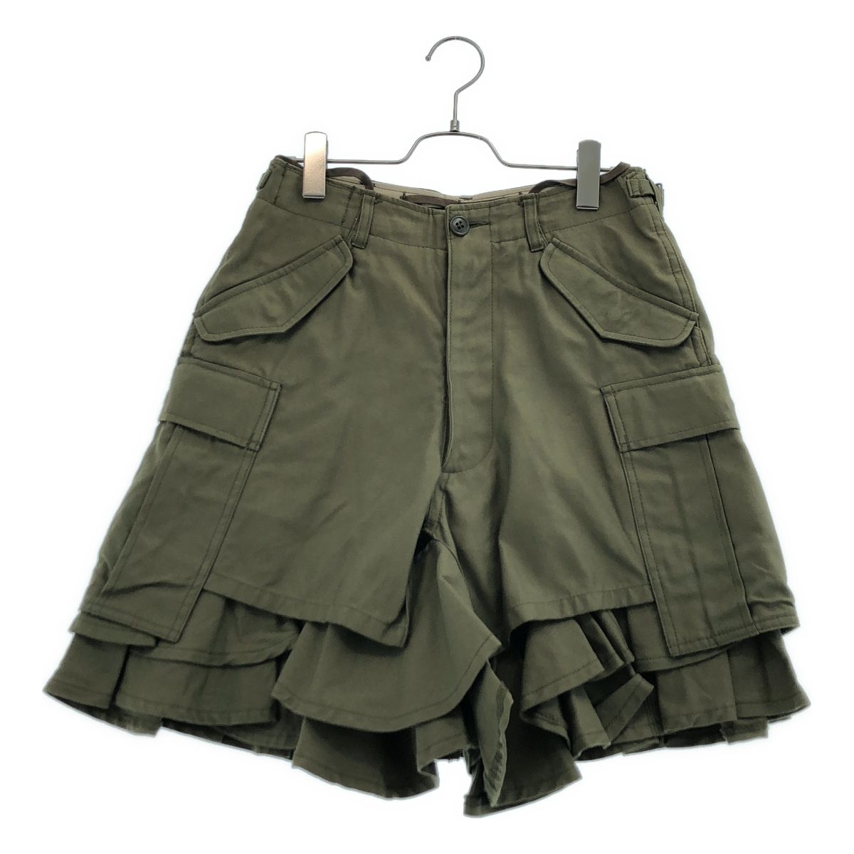 JUNYA WATANABE COMME des GARCONS / ジュンヤワタナベ | 2010AW | コットン フリル スカート ショートパンツ | S | カーキ | レディース