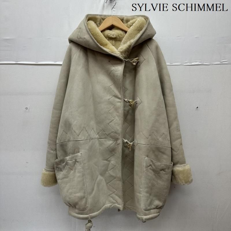 古着 SYLVIE SCHIMMEL 裏地 ボア リアル ムートン レザー フーデッド コート レディース 38 ISItems【USED】【古着】【中古】50164930