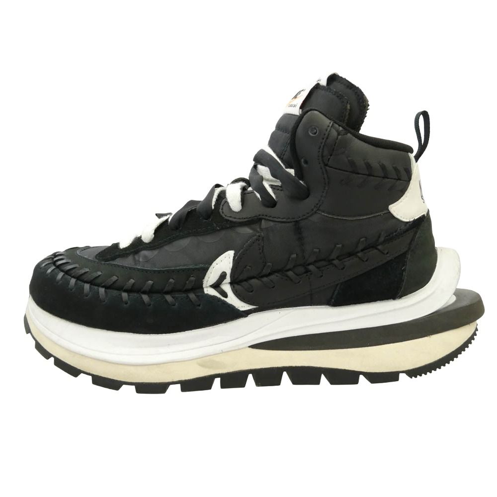 NIKE Sacai JEAN-PAUL GAULTIER 22AW DH9186-001 x Sacai x Jean Paul Gaultier Vapor Waffle Sneakers Black White 24.5cm [Used]