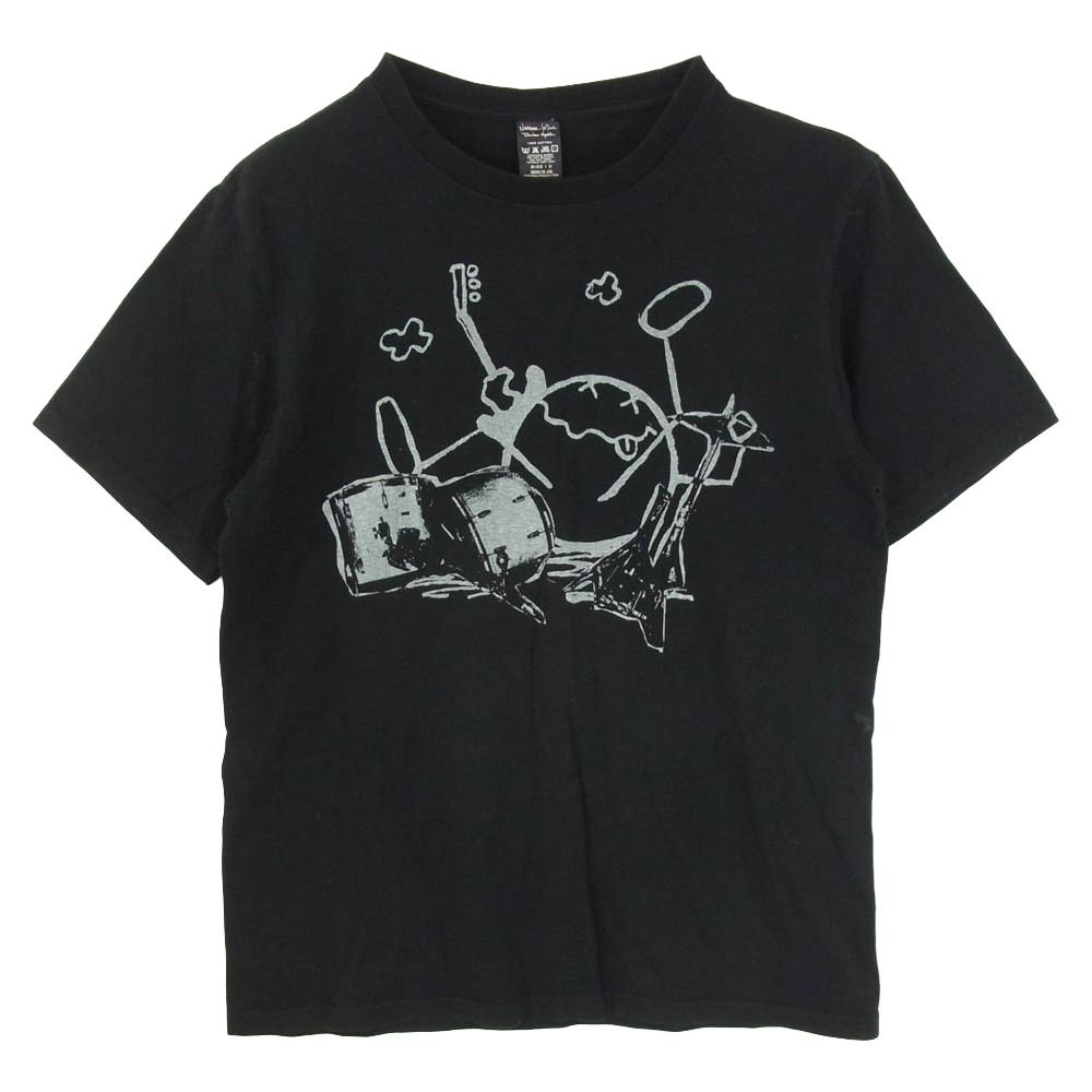 NUMBER(N)INE ナンバーナイン 宮下貴裕期 9th Anniversary 9周年 スマイルプリント Tシャツ 半袖カットソー ブラック系 3【中古】