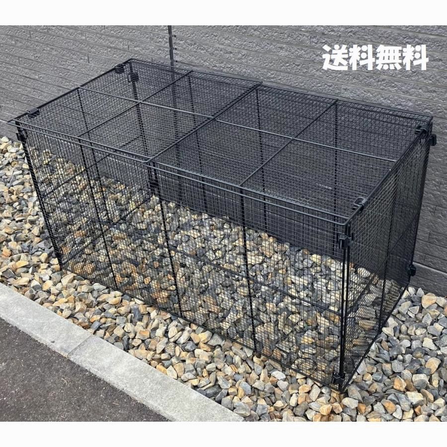 【送料無料】大容量455L 折りたたみ式メッシュダストボックス｜簡単設置でゴミ出しラクラク！防鳥・防風対策に最適な屋外ごみステーション コード:54173 16,919円