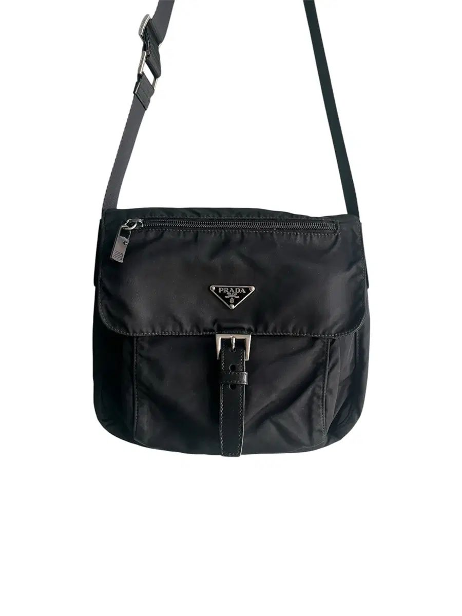 OS PRADA プラダ ポコノ ナイロン バックル メッセンジャーバッグ クロスバック #10