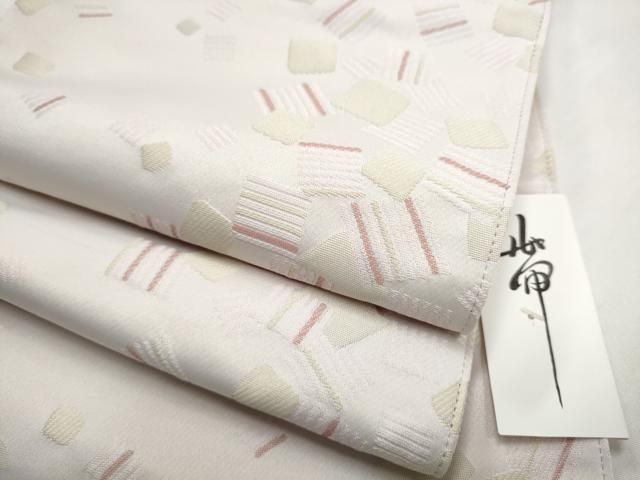 平和屋着物●両面　半幅帯　色紙重ね文　CABL1088hy