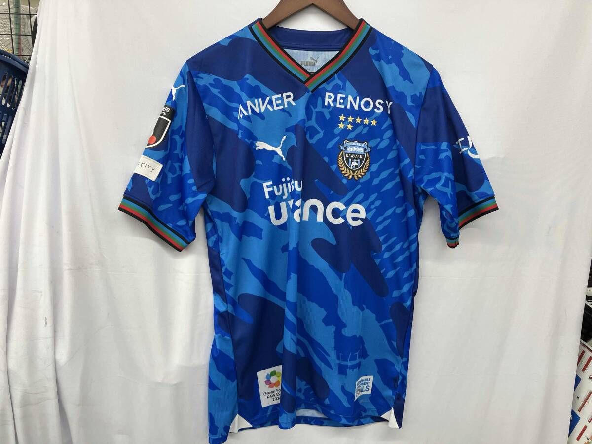 サッカー PUMA ユニフォーム L 川崎フロンターレ 2024リミテッド ジェジエウ選手 背番号 4 サイズ L