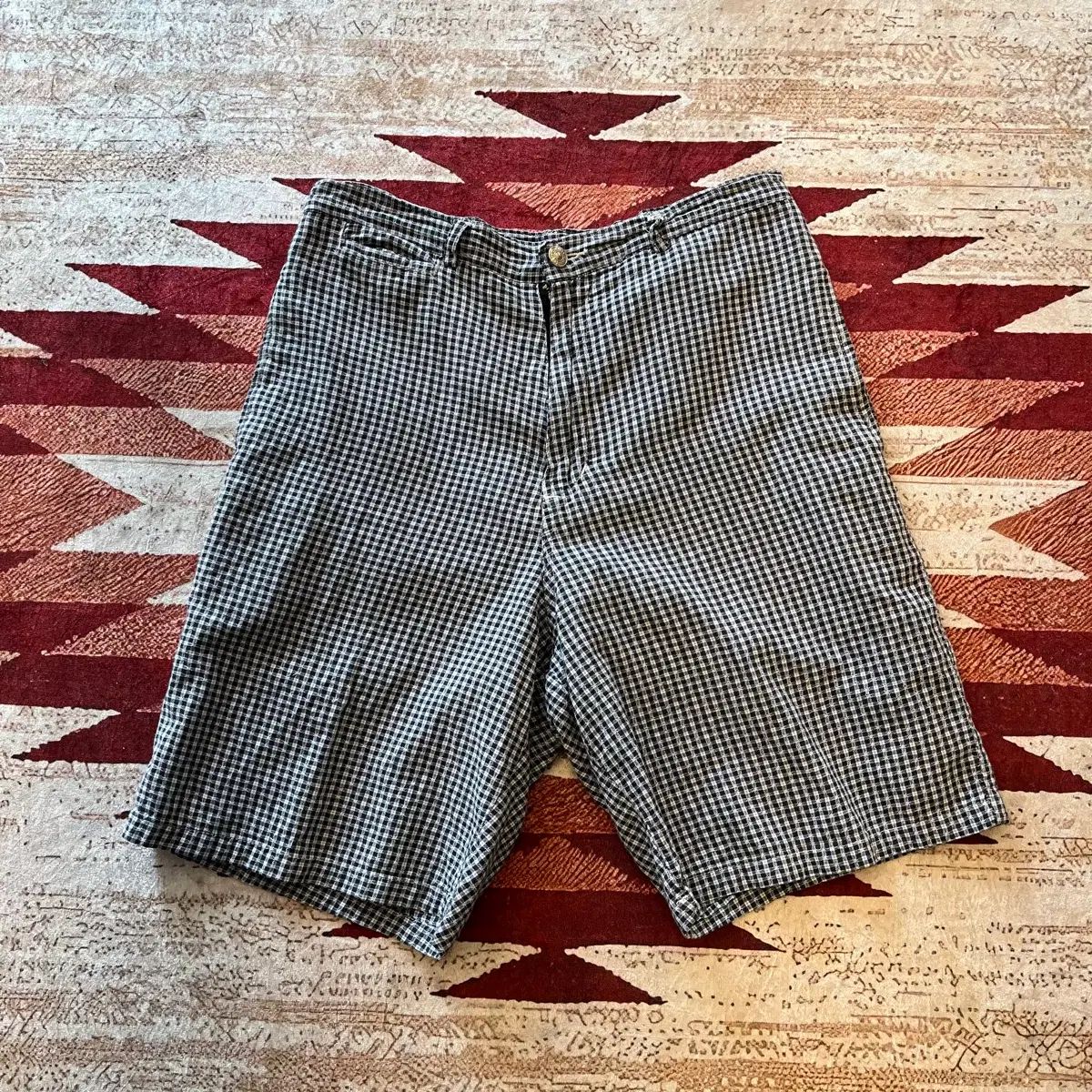 STUSSY 香港 コットン CHECK ハーフパンツ 30R