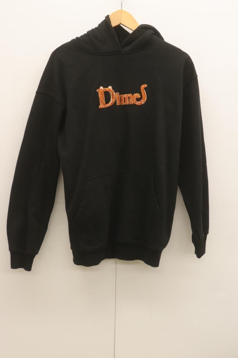 【中古】 DIME メンズパーカー M CLASSIC CAT LOGO HOODIE DIME M 黒 ブラック ロゴ