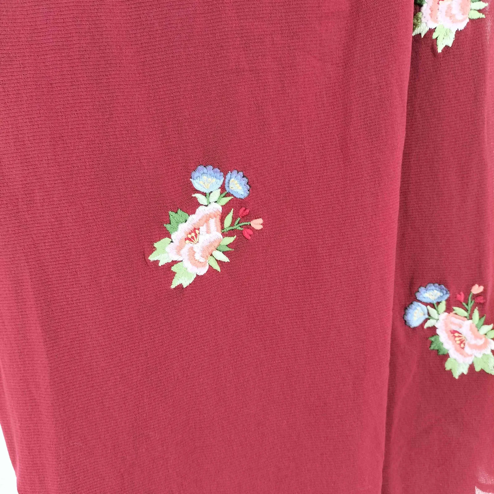 ヴィヴィアンタム VIVIENNE TAM 刺繍 シアー チャイナドレス