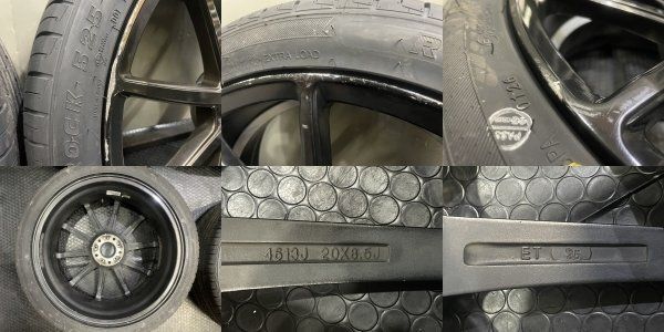 タイヤ新品 26年製 バランス済【ROCKBLADE 245/40R20】夏タイヤ【ハイペリオンCVX 20インチ 8.5J5HPCD114.3+35】アルファード等　(VTH390)