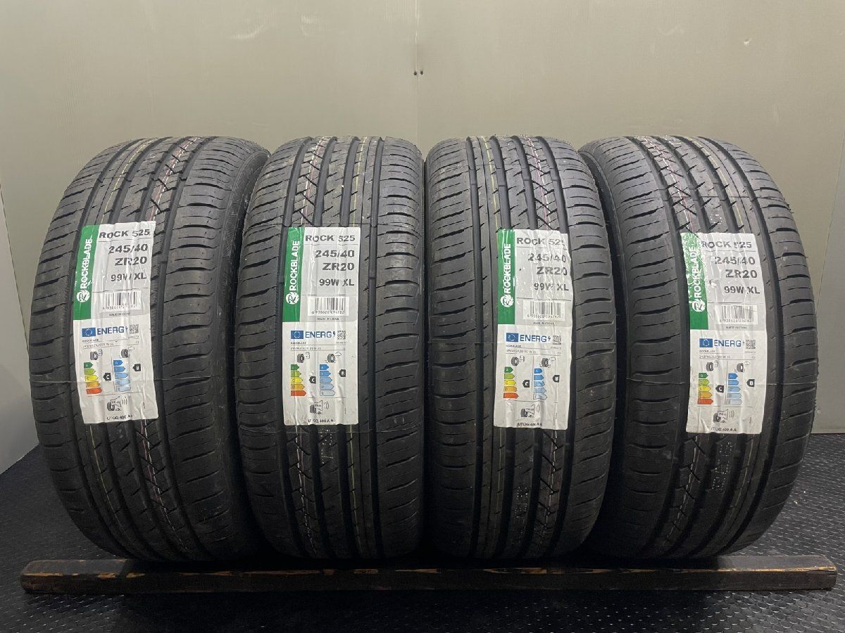タイヤ新品 26年製 バランス済【ROCKBLADE 245/40R20】夏タイヤ【ハイペリオンCVX 20インチ 8.5J5HPCD114.3+35】アルファード等　(VTH390)