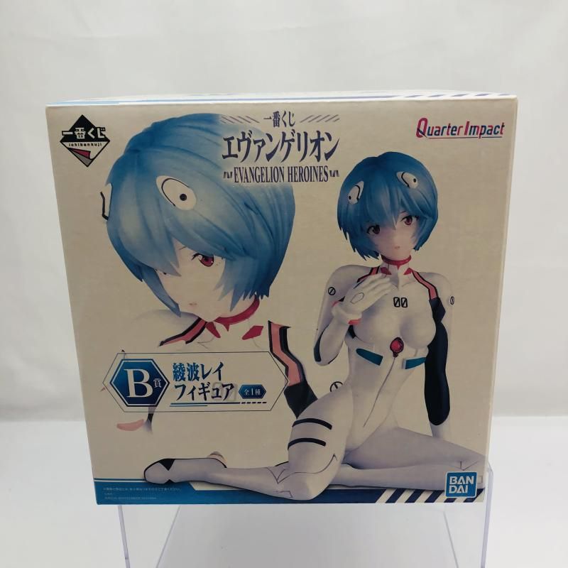 【中古】未開封・箱日焼け)B賞 綾波レイ フィギュア Quarter Impact ｢一番くじ エヴァンゲリオン EVANGELION HEROINES｣[22]