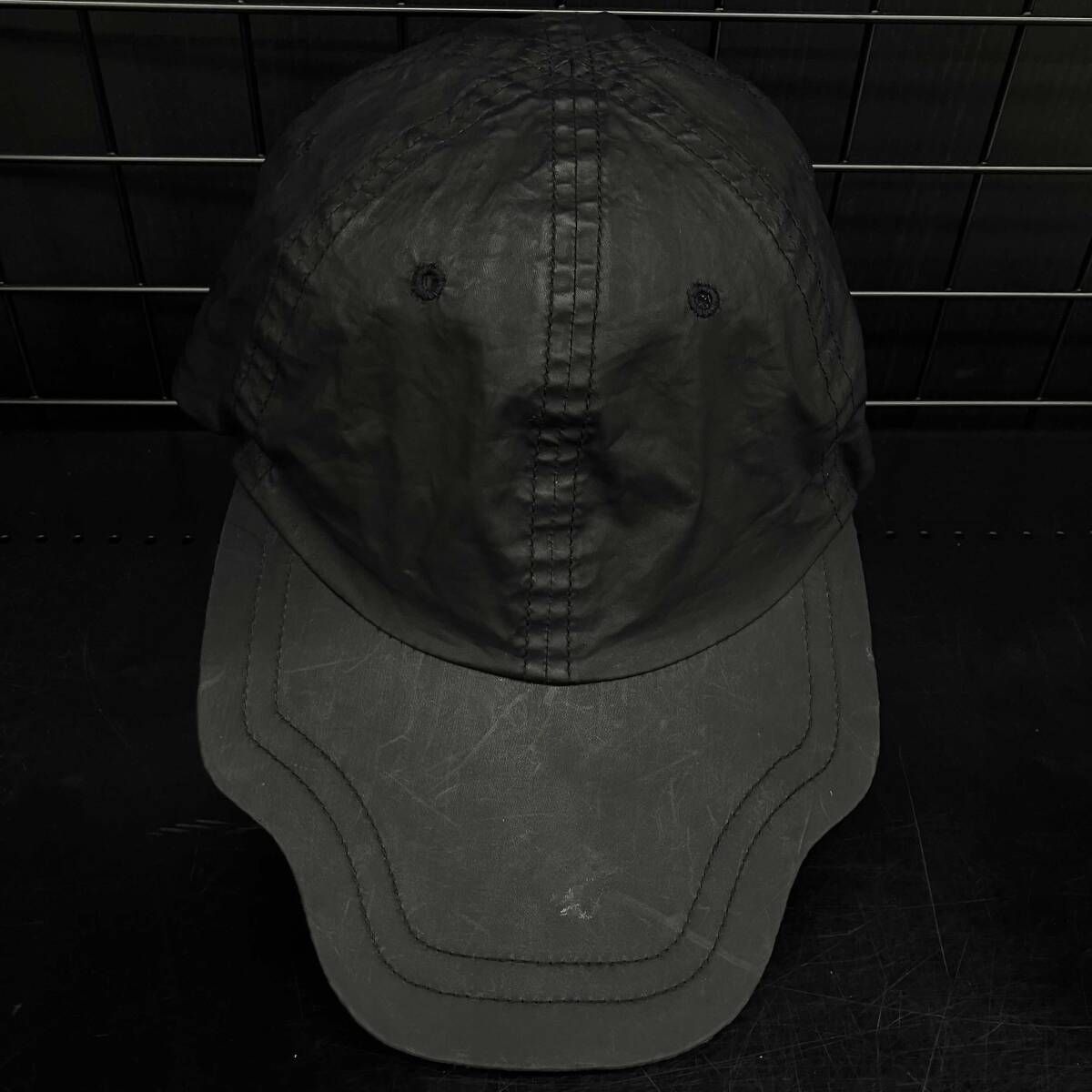 25FW JULIUS キャップ COATED CAP サイズ:F ブラック ユリウス