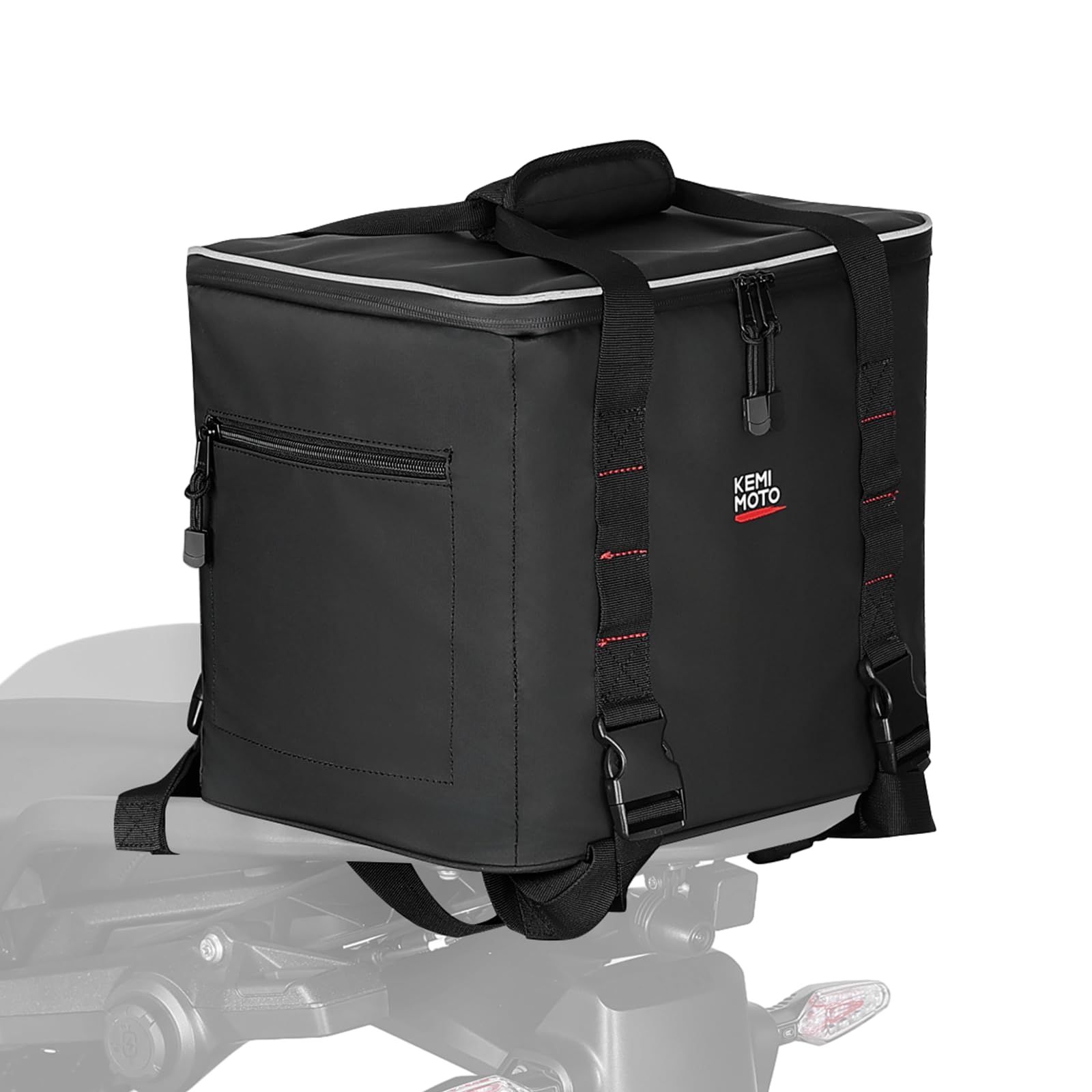 保冷断熱機能 KEMIMOTO シートバッグ クーラーバッグ バイク用 保冷 4層断熱 防水機能 22L容量AR