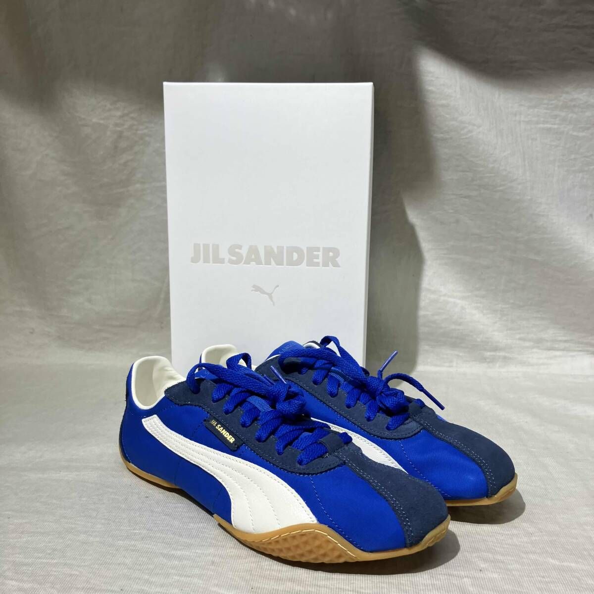 Jil sander×Puma k-street Nylon 408336-01 スニーカー ブルー 26cm 箱有 シューズケース有 シューレース有 ジルサンダー×プーマ