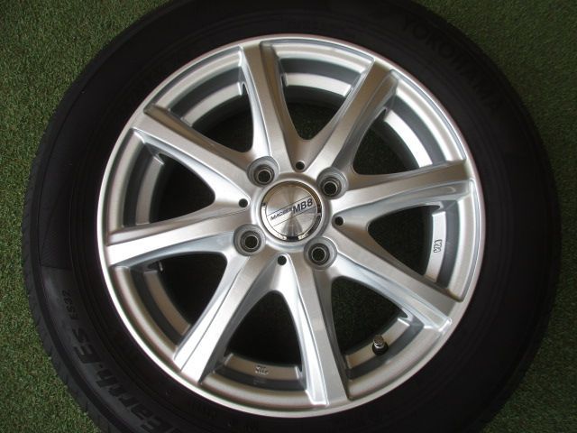 【中古】　送料込み　マクベスMB-8　165/65R14　ラヂアルタイヤ４本SET　タフト　ハスラー　ソリオ　デリカD2