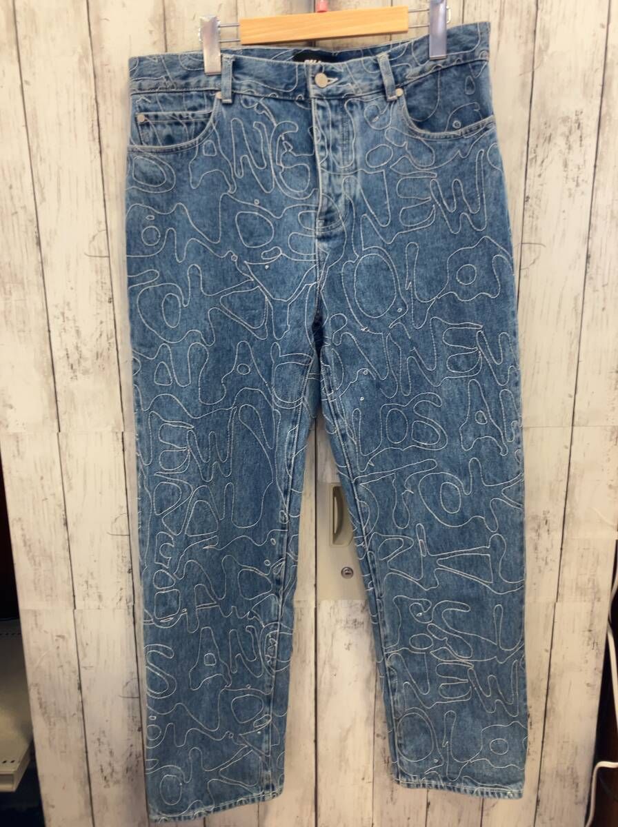 PALACE SKATEBOARDS パレス スケートボード ジーンズ 24SS P45 SPLAT JEAN ボタンフライ w32 ストリート ライトブルー