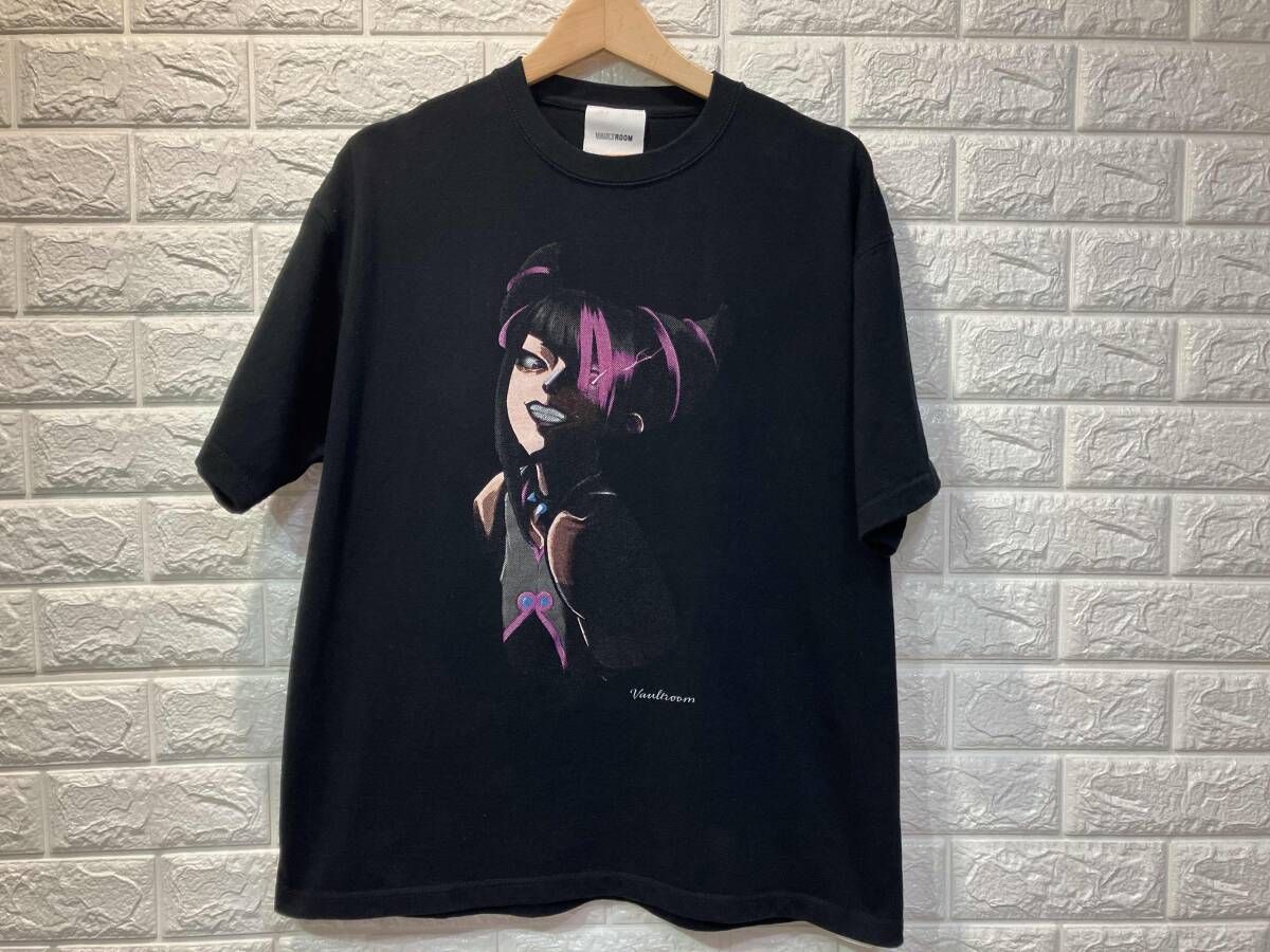 VAULTROOM ボルトルーム ストリートファイター6 JURI TEE ジュリプリントTシャツ トップス Tシャツ サイズM カラーブラック