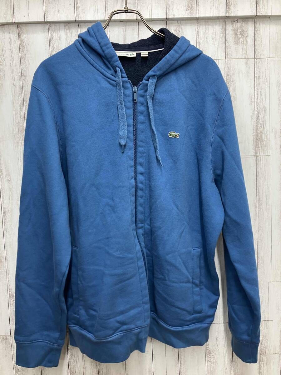 LACOSTE/パーカー/3XL /ブルー/SH2516/裏地フリース