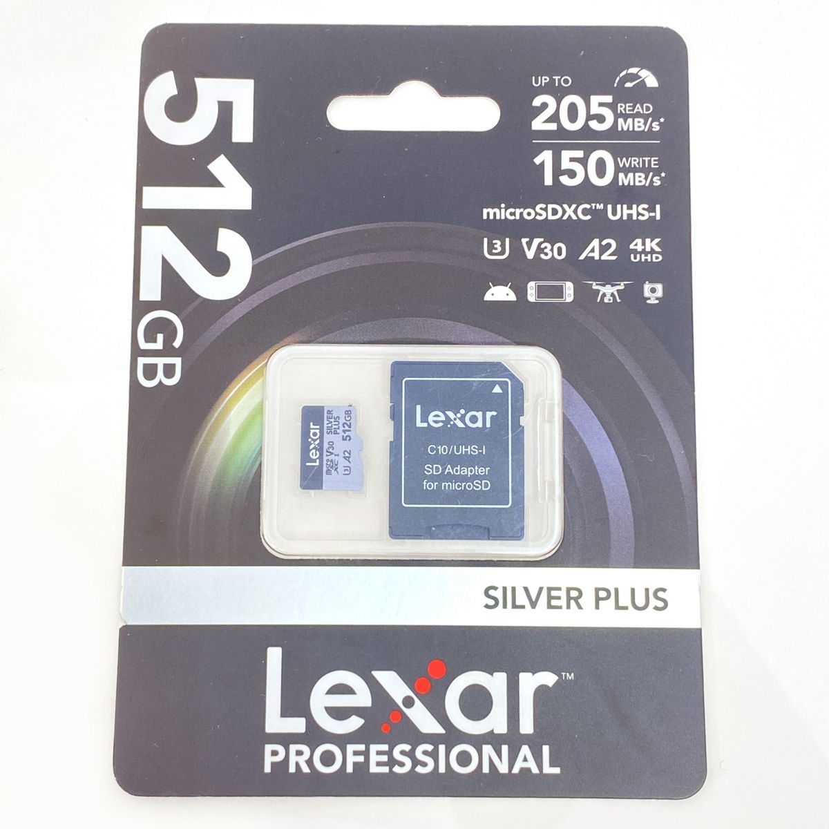 【未開封】Lexar Professional SILVER PLUS microSDXC UHS-Iカード 512GB 7,400円