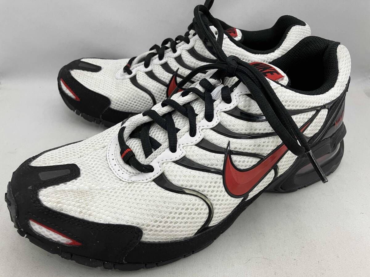 NIKE ナイキ AirMaxTorch 4 エアマックス トーチ CU9243-100 ホワイト 白 レッド 赤 ブラック 黒 メッシュ素材 26cm スニーカー 靴 メンズ