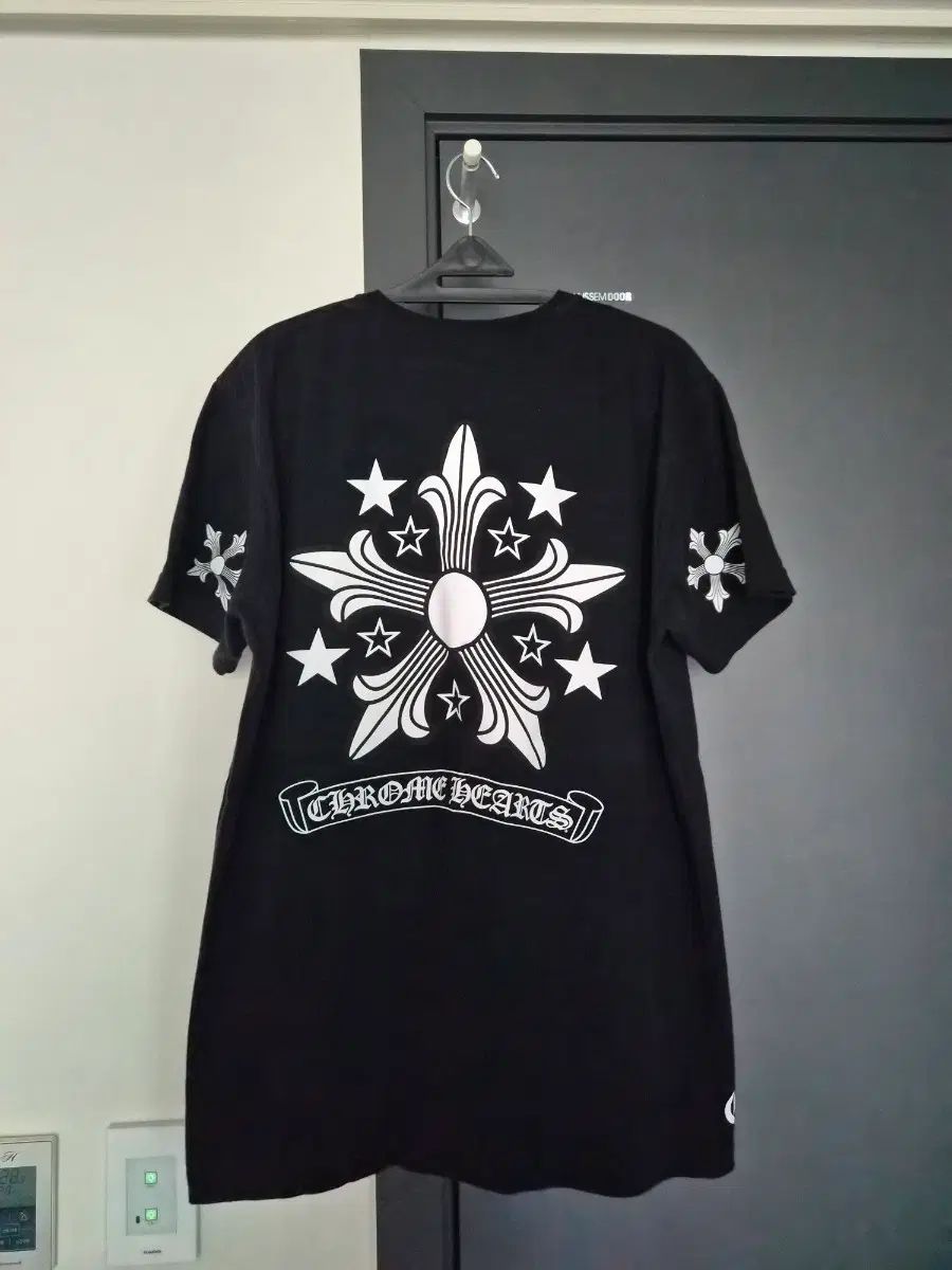 CHROME HEARTS クロムハーツ フローラル ポケット 半袖Tシャツ ブラック