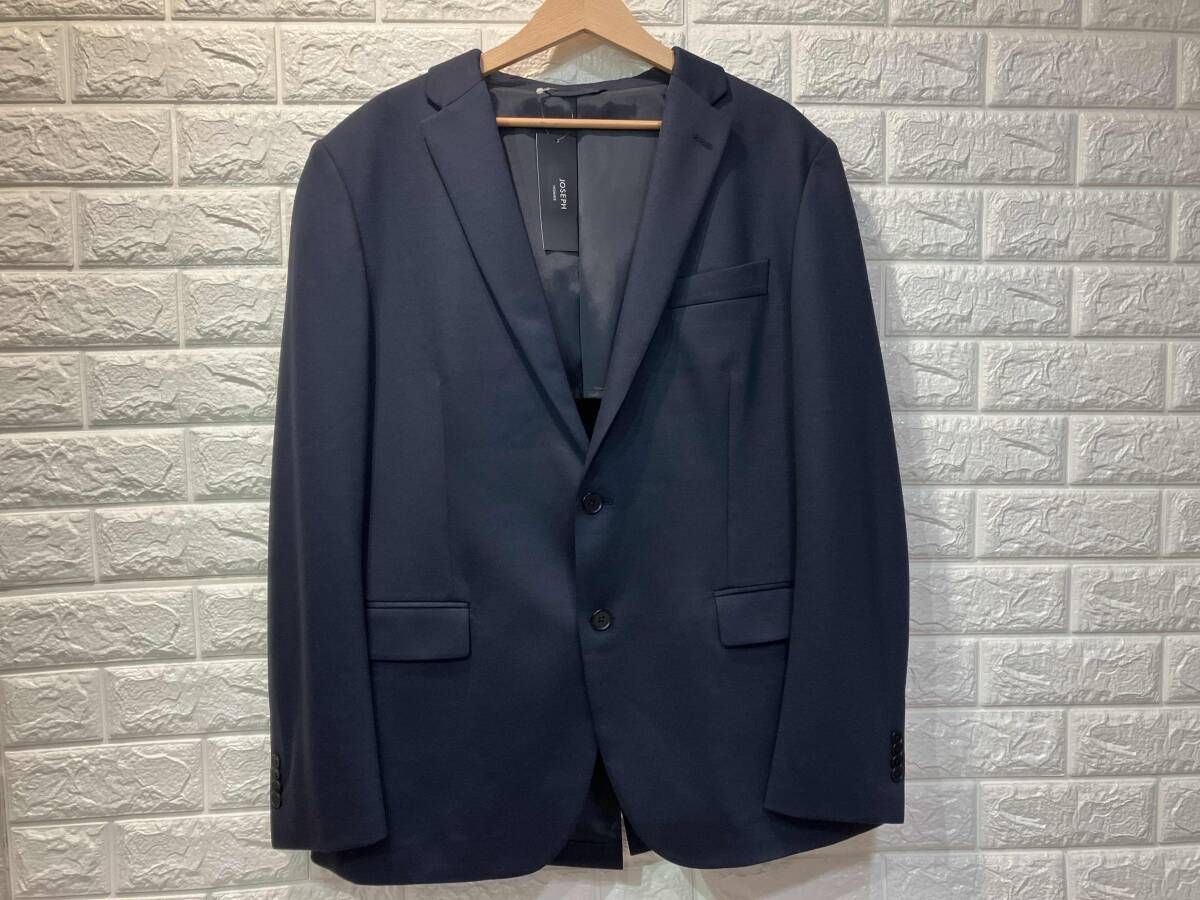 JOSEPH HOMME ジョゼフ オム　スプリングウールジャージー ジャケット　テーラードジャケット　JKJHLS0101 サイズ52 カラーネイビー 10,701円
