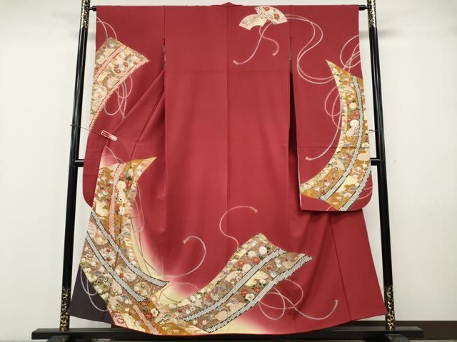 平和屋着物●豪華振袖　駒刺繍　几帳雪輪草花文　暈し染め　正絹　逸品　CABJ6660ut 28,470円