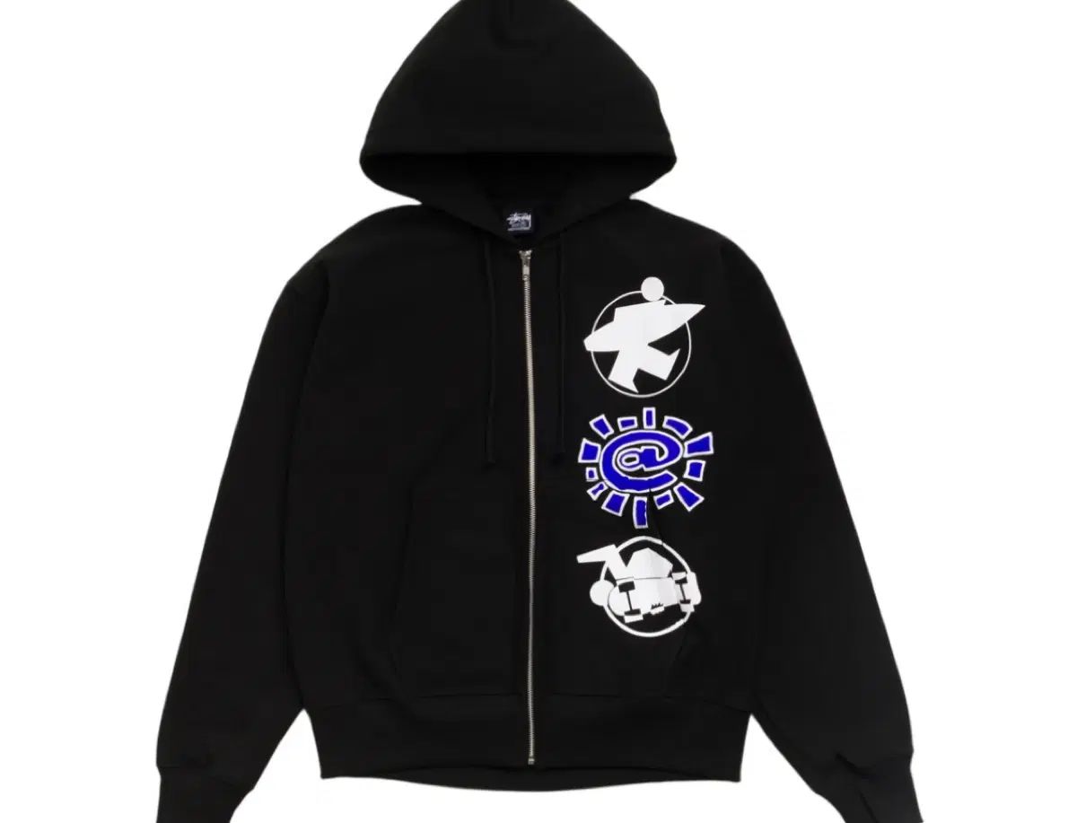STU x Always Do What You Should Do Stack Zip Hoodie Black
