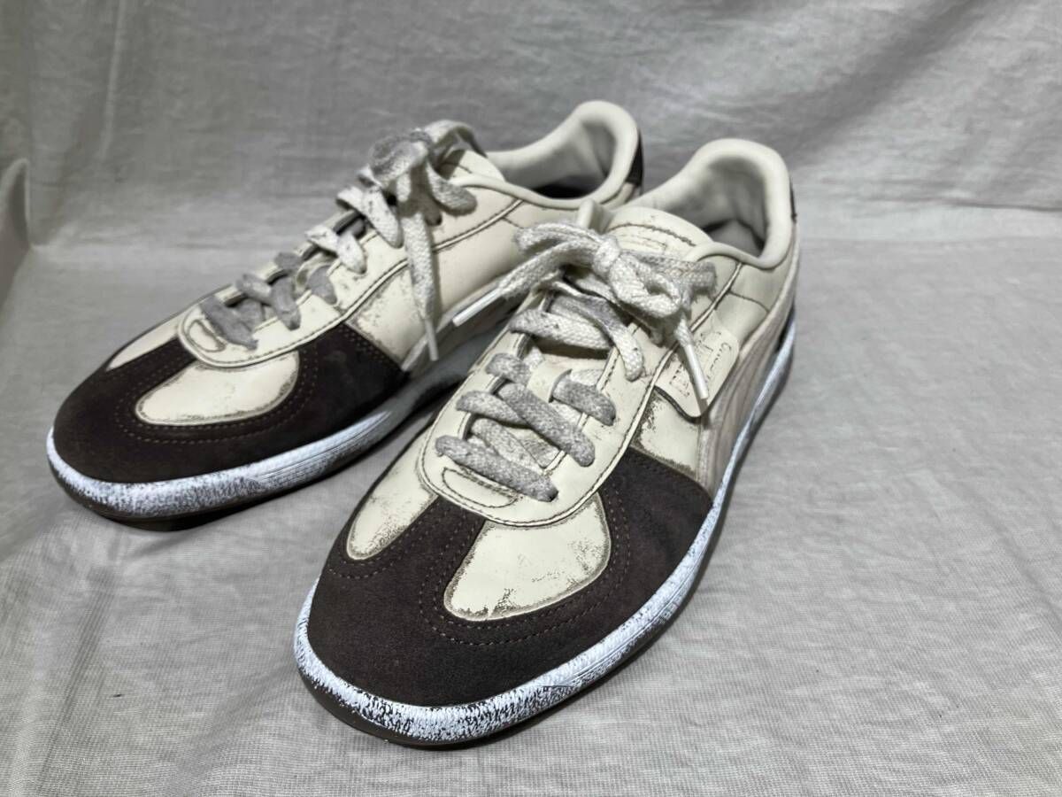 Undermycar×PUMA アンダーマイカー×プーマ／スニーカー／PALERMO ALPINE SHOW-FLAT BRONZE／サイズ 28／アイボリー×ブラウン
