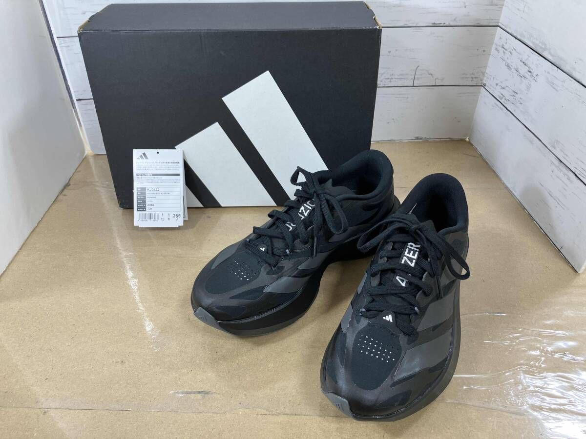 adidas アディダス スニーカー ADIZERO KJ0422 黒 26.5 春夏秋