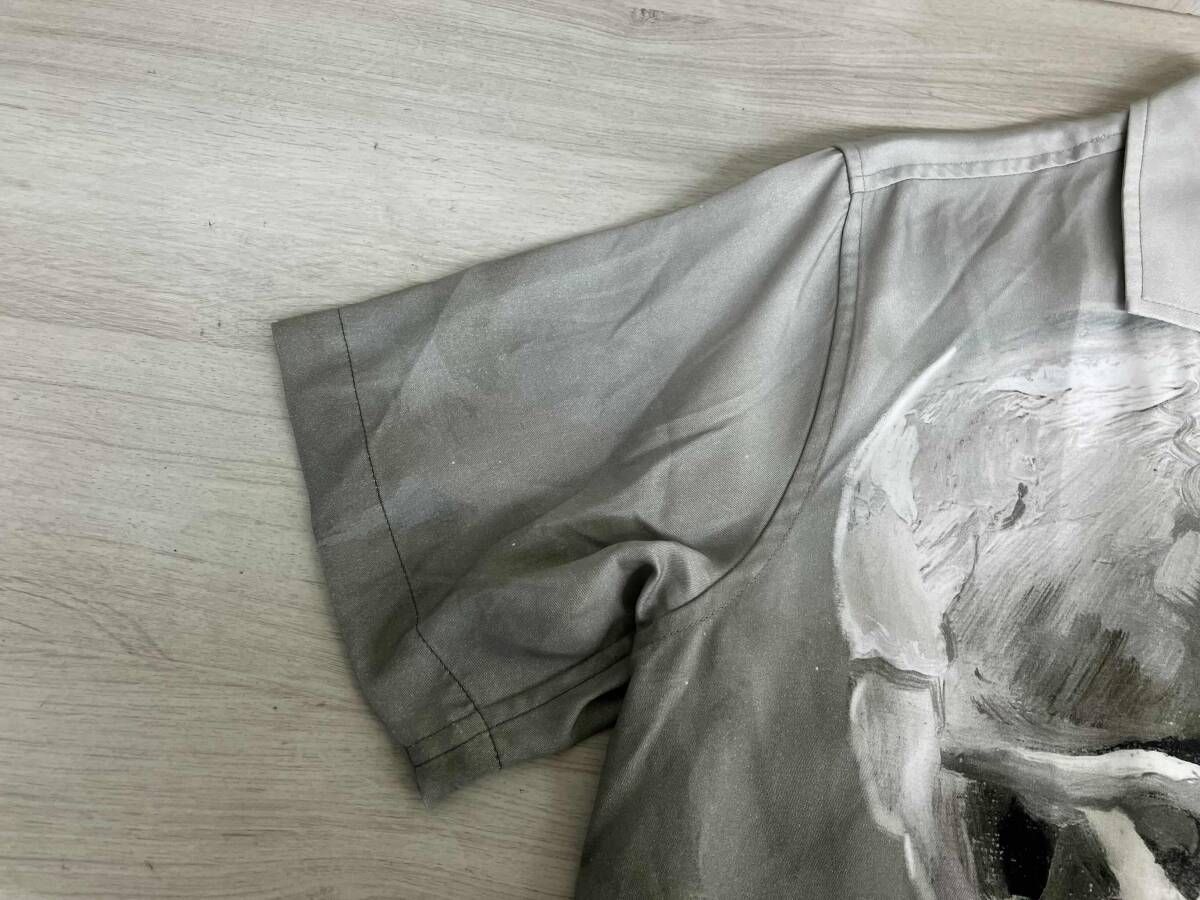 STAMPD スタンプド Van Gogh Camp Collar 25SS半袖シャツ スケルトン [M3817BD] グレー系グラデーション テンセル メンズ [XS]