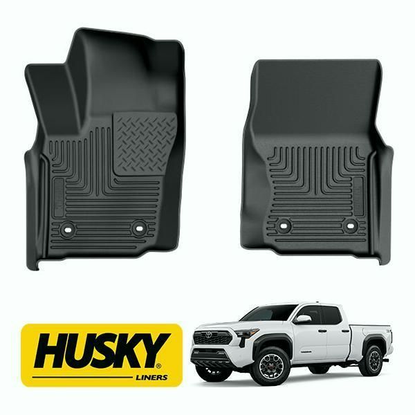 【送料無料】HUSKY LINERS 正規品 WETHERBEATER オールウェザーフロアマット ラバーマット ブラック フロント 1列目 左右分セット 24y- トヨタ タコマ コード:57966 21,123円