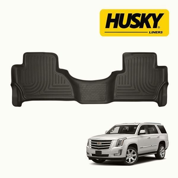 【送料無料】HUSKY LINERS 正規品 X-act Contour オールウェザーフロアマット ラバーマット ブラック 53181 リア 15-20y キャデラック エスカレード コード:57960