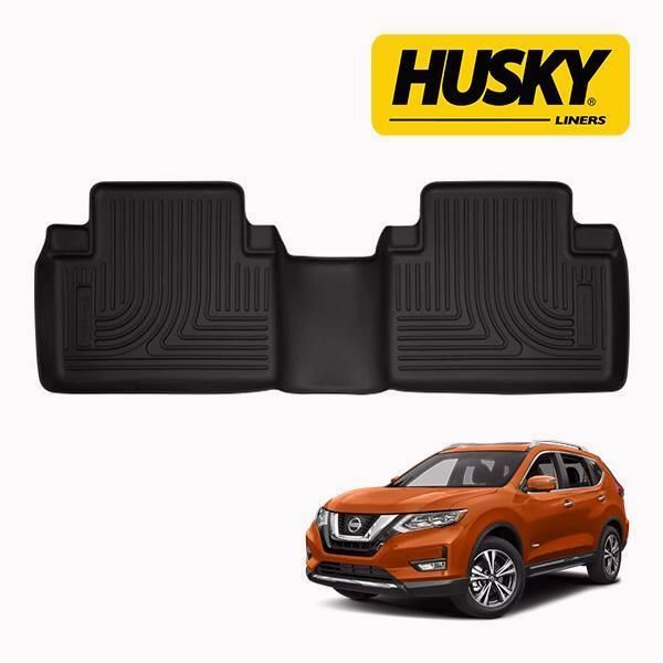 【送料無料】HUSKY LINERS 正規品 X-act Contour オールウェザーフロアマット ラバーマット ブラック リア セカンドシート 日産 エクストレイル T32 コード:57940