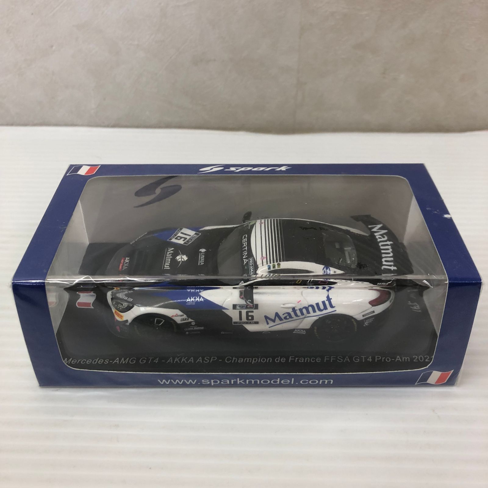 ★スパーク 1/43 Mercedes-AMG GT4 No.16 AKKA ASP Champion de France FFSA GT4 Pro-Am 2021 Thomas Drouet 未開封品 smsmini098480