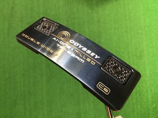 【中古】 オデッセイ Ai-ONE・MILLED TRI-BEAM DOUBLE WIDE T CS 34インチ パター PT STROKE LAB 90 スチール (フレックスその他) メンズ 男性用 右利き 右用 Bランク ゴルフクラブ