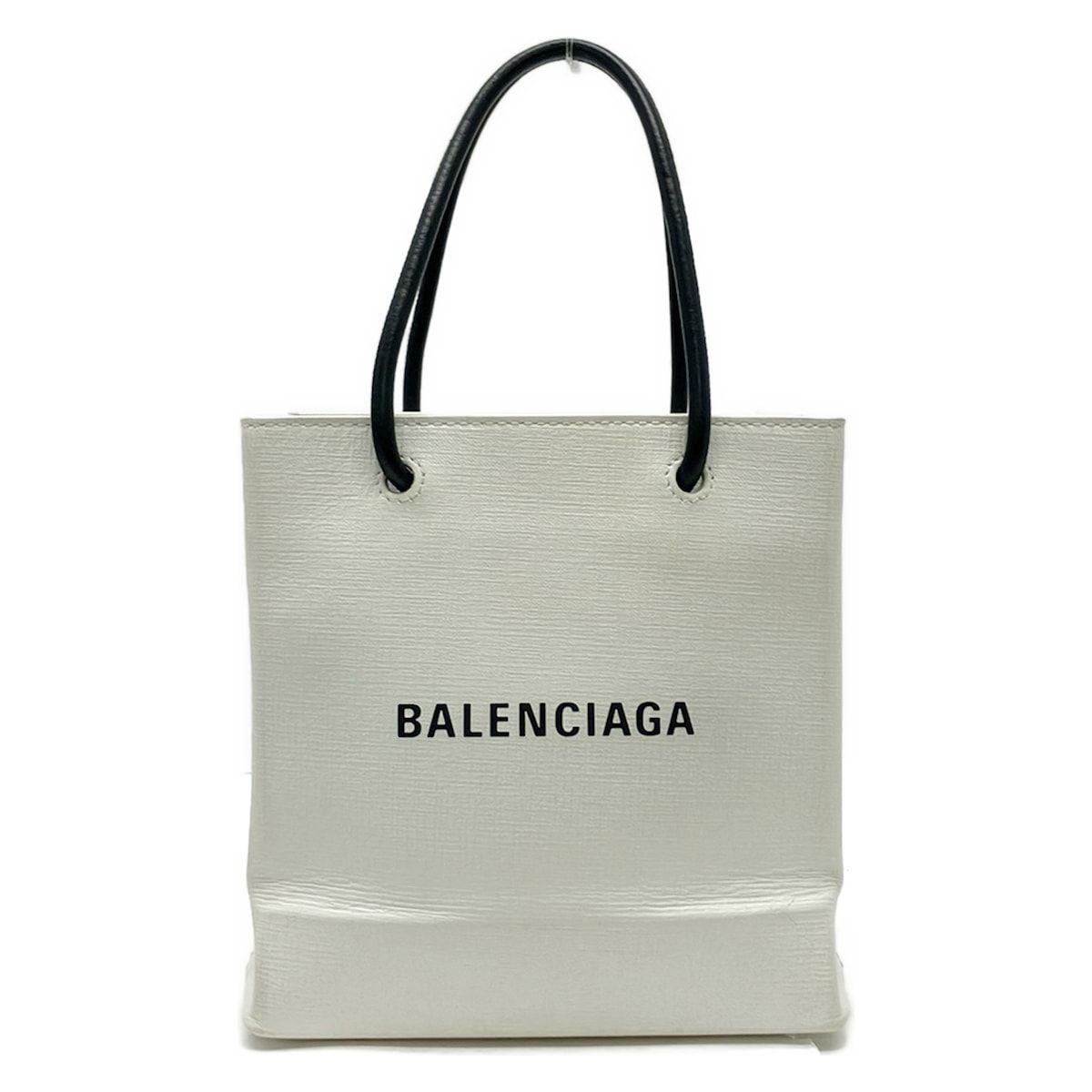 BALENCIAGA(バレンシアガ) トートバッグ ショッピングトートXXS 572411 白 レザー