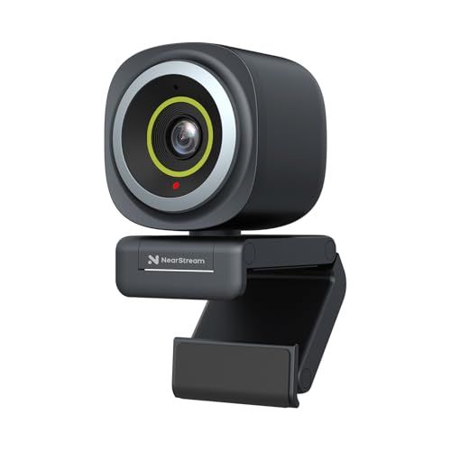 NearStream V08AF webカメラ 4k ウェブカメラ 1080p 60fps pcカメラ usb オートフォーカス 視野角調整可能 マイク付き ノイズキャンセリング ビデオ会議/オンライン授業/ライブ配信用 Windows/Ma f729d8de