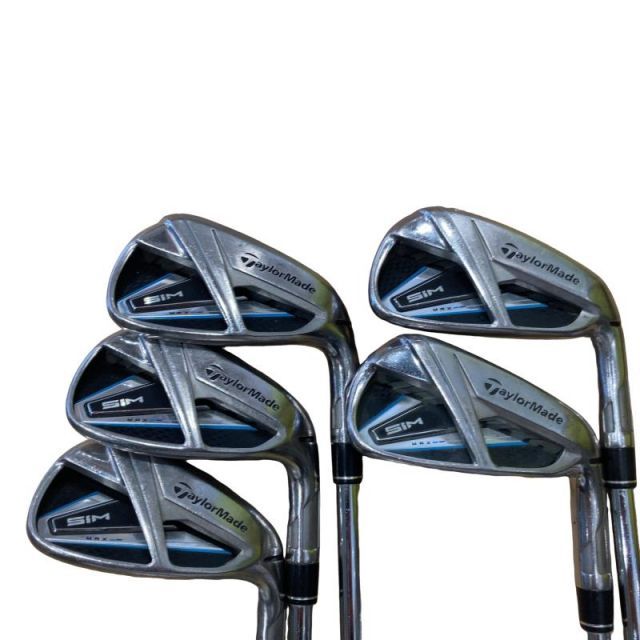 【中古】 テーラーメイド SIM MAX 5S アイアンセット IR KBS MAX85 JP (フレックスS) メンズ 男性用 右利き 右用 Cランク ゴルフクラブ