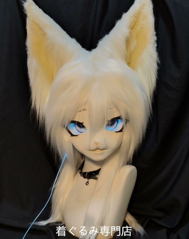 狼　犬　猫　着ぐるみ 　ヘッド ケモノ ファースーツ ぬいぐるみ コスプレ コスチューム Kurumi 一点物 D817