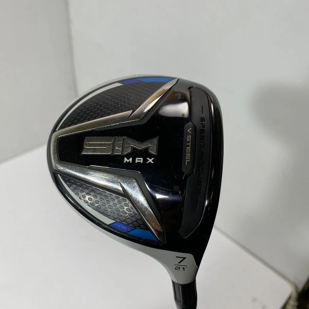 希少スペック テーラーメイド TaylorMade SIM MAX 7w 21° 男性右利き 純正カーボン TENSEI flex S 42インチ BBL0617/大5376