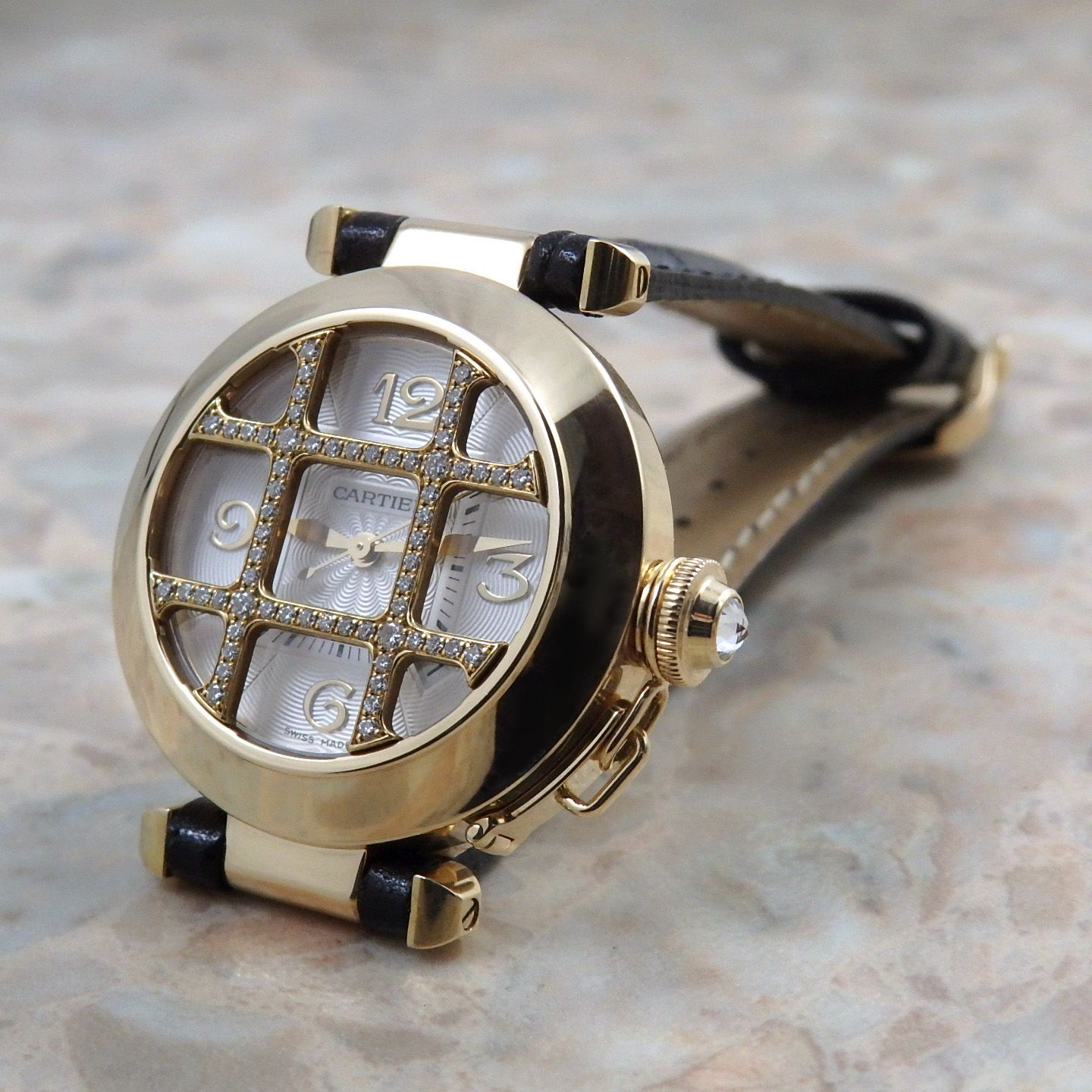 Cartier パシャ 希少 Ref.2399 YG 自動巻き カルティエ K18 イエロー