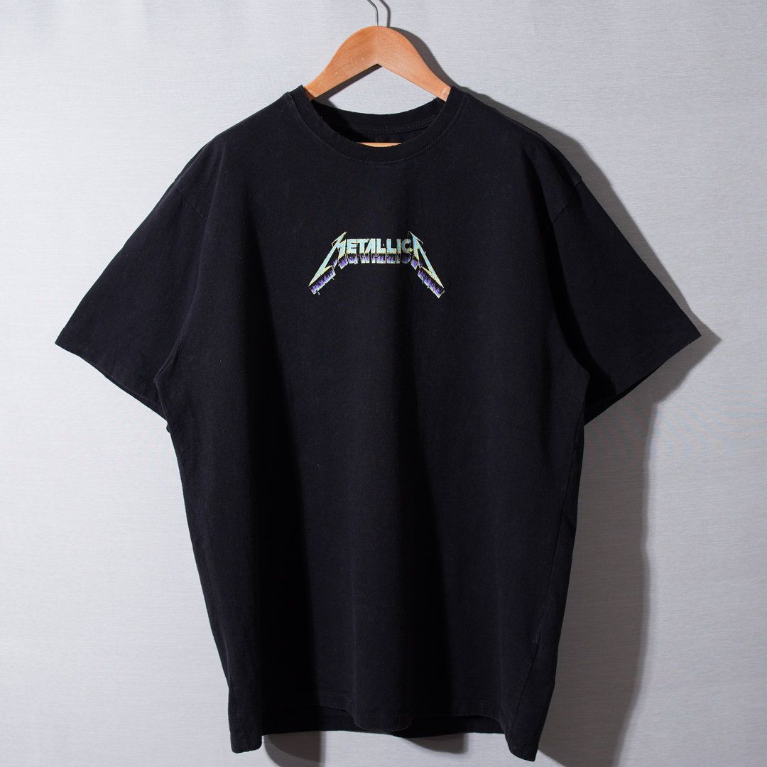 メタリカ METALLICA Tシャツ L ブラック スカル 骸骨 ホラー バンT