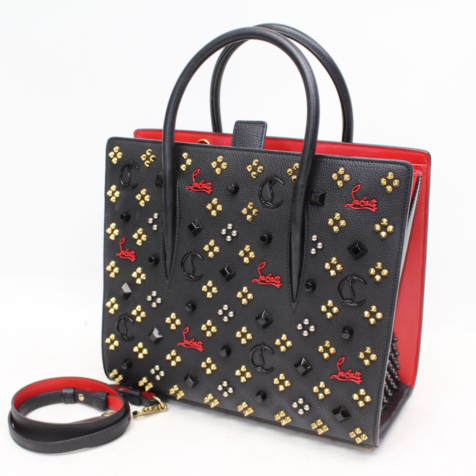 623)【美品】クリスチャンルブタン PALOMA 2WAYハンド ショルダー 