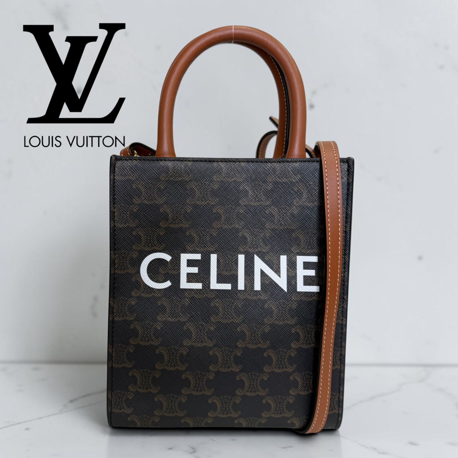 セリーヌ CELINE ミニバーティカルカバ 2WAY MiniVerticalCavas ハンドバッグ ショルダーバッグ
