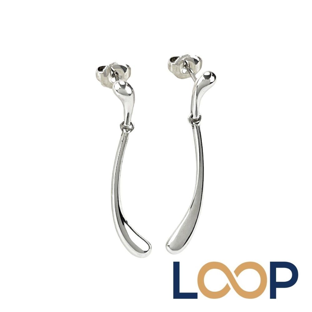 ティファニー ■美品■ ティアドロップ ピアス ロング アクセサリー SV925 シルバー【710896】13
