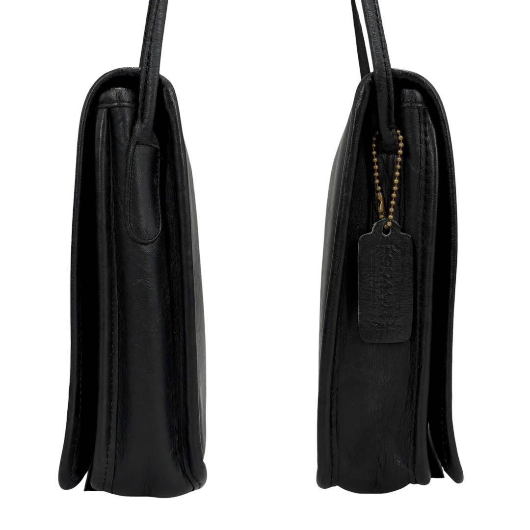 COACH コーチ ヴィンテージ グラブタンレザー ターンロック ブラック