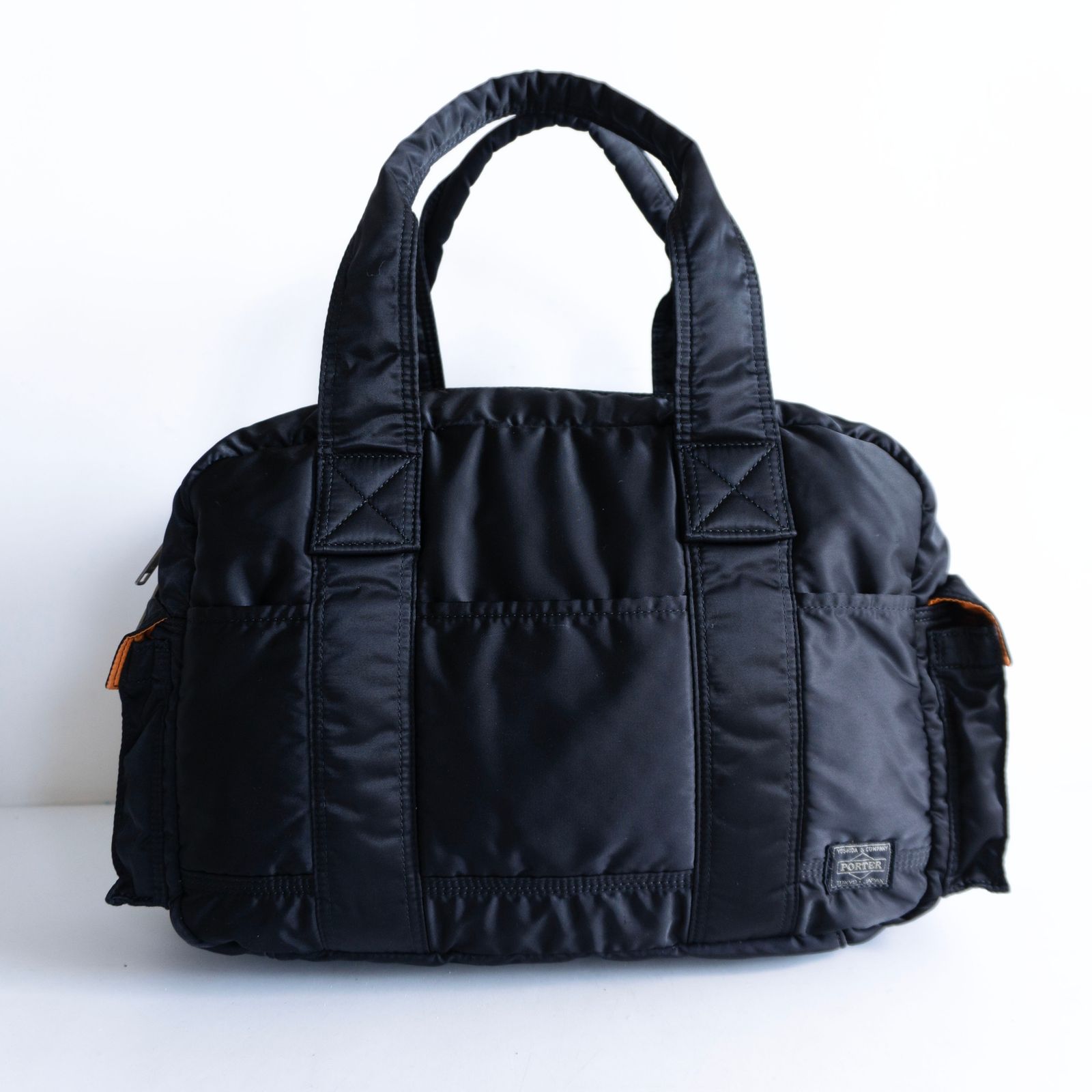 【美品】PORTER 【タンカー ボストン バッグ(L)】ポーター ショルダー ナイロン ブラック TANKER BAG 26080094 17,963円