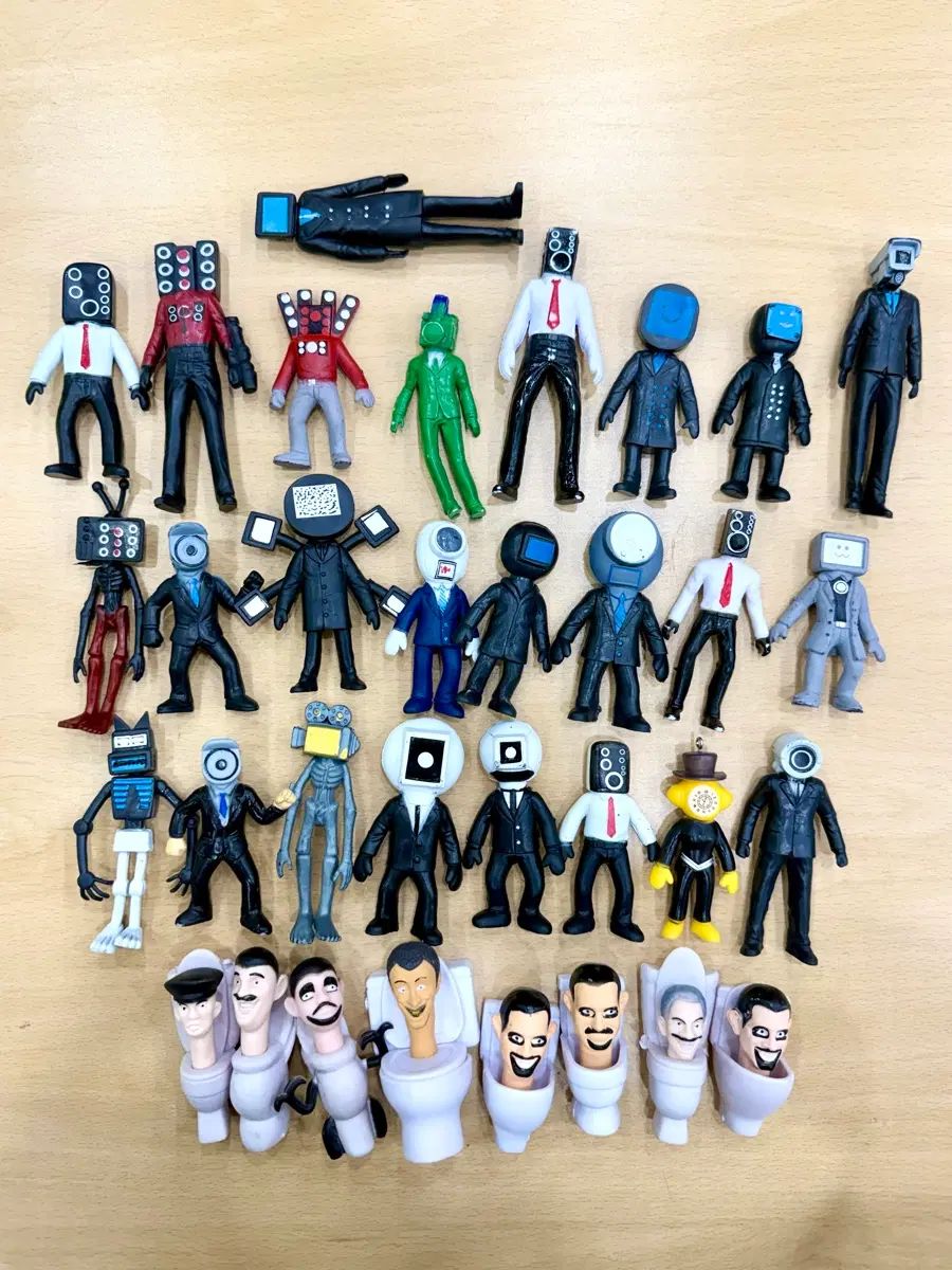 Skibidi toilet figure gatcha miniature スキービディ トイレ フィギュア ミニチュア ガチャ セット