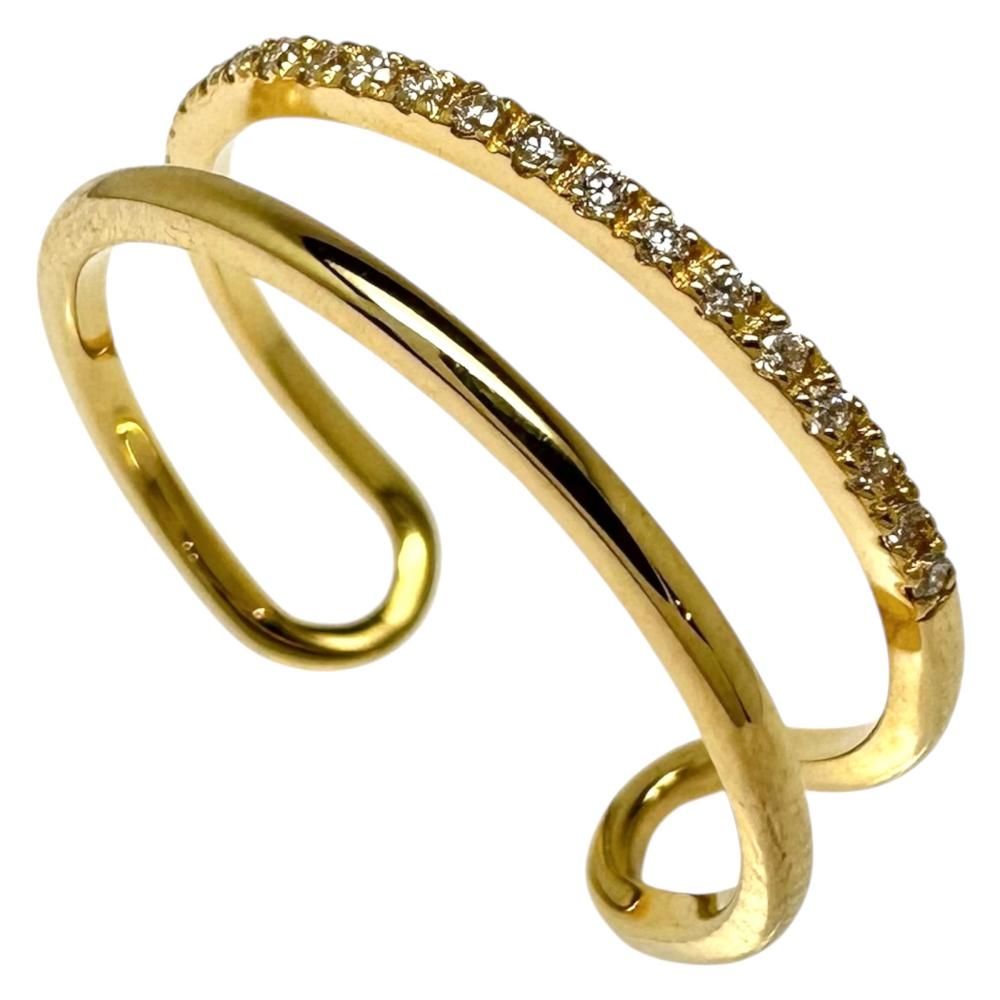 11号 【ete/エテ】イヤーカフ兼用 片耳用 ダイヤモンド 計0.05ct リング・指輪 K18ゴールド 18金 1.7g レディース 【中古】【真子質店】【NN】 41,600円